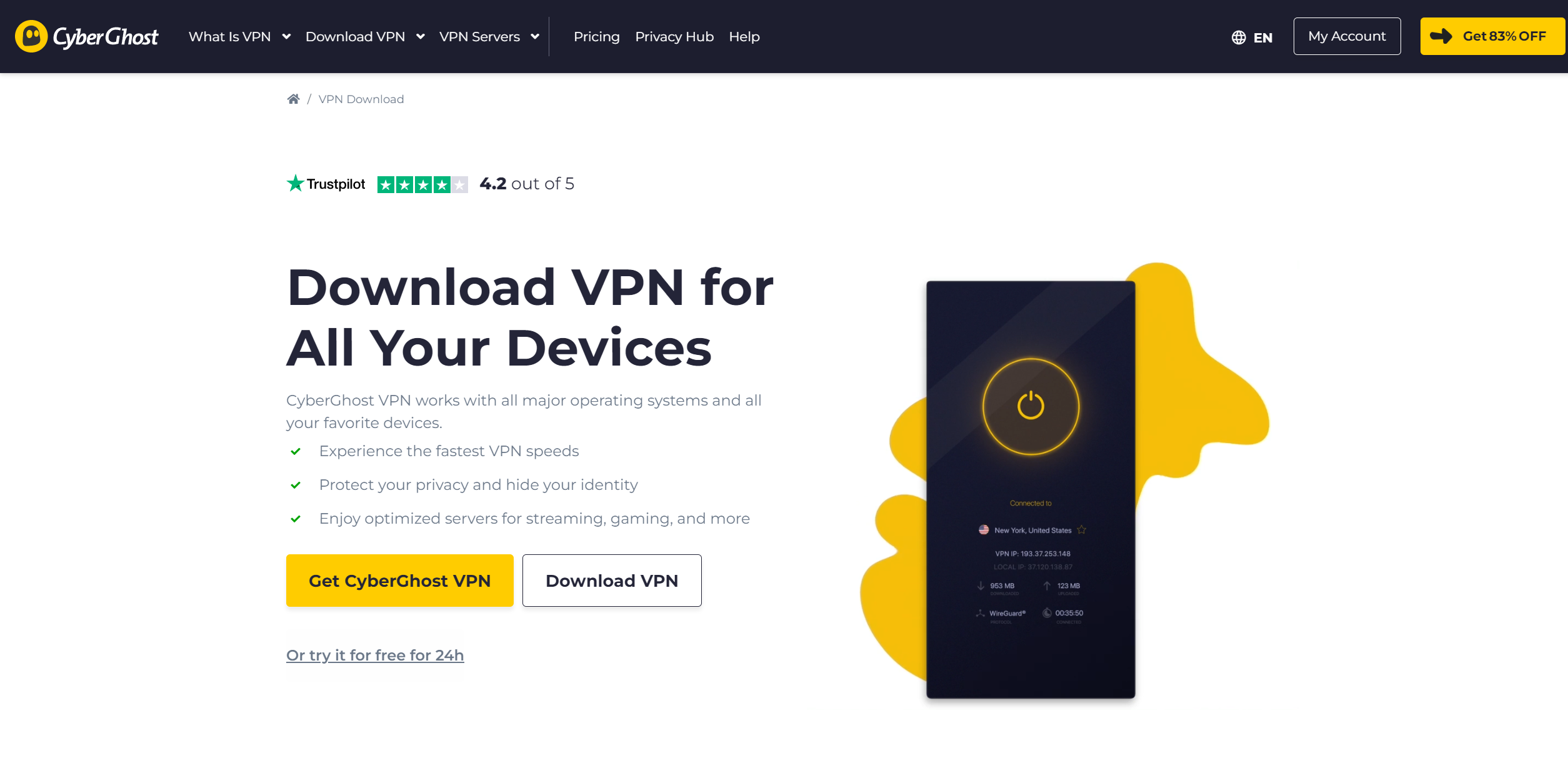 cyberghost vpn